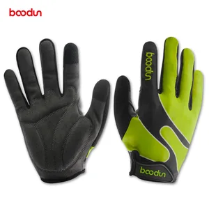 Перчатки BOODUN для мужчин и женщин, эластичные ударопрочные митенки из лайкры, с закрытыми пальцами, для езды на велосипеде и горном велосипеде, для бега