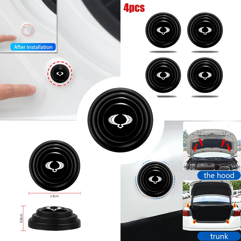 4 шт. амортизирующие наклейки на автомобильные дверные выключатели подушки для