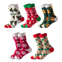 2021 new christmas socks autumn and winter european and american trend socks in tube socks christmas socks