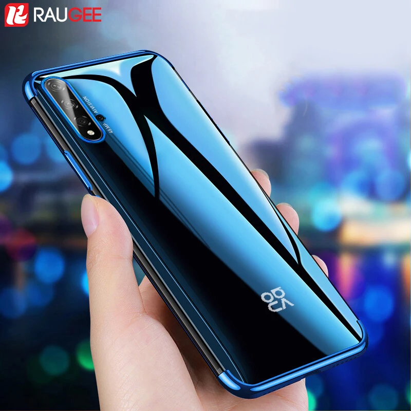Чехол для телефона Huawei Nova 5 T роскошный бампер прозрачная задняя крышка