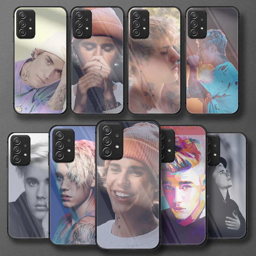 

Pop Justin Singer Bieber Tempered Glass Phone Case Cover For Samsung Galaxy A M 10 12 20 21 30 31 40 50 51 52 70 71 72 E S Tpu