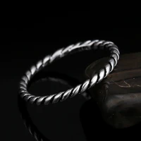 925 sterling silver twisted decorative ring female japanese and korean style couple wedding ring jewelry size tyc0731