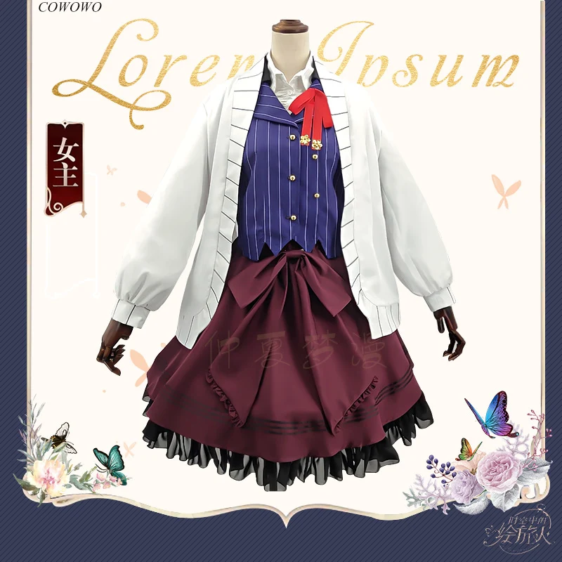 Аниме! Для всех времени костюм героини игры элегантная форма Лолиты Косплей