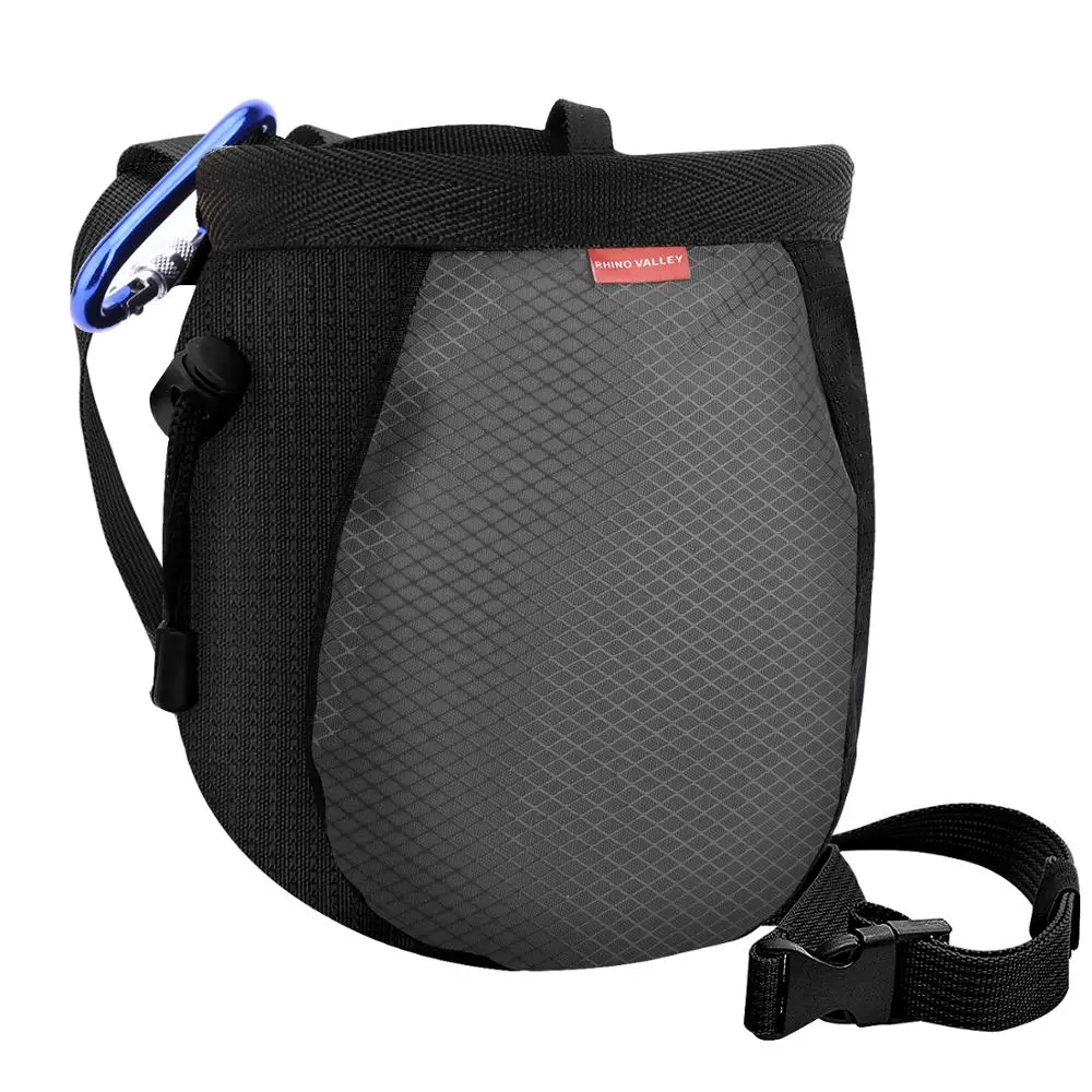 Мел мешок скалолазание без утечки клубника с регулируемым ремнем и карабином для