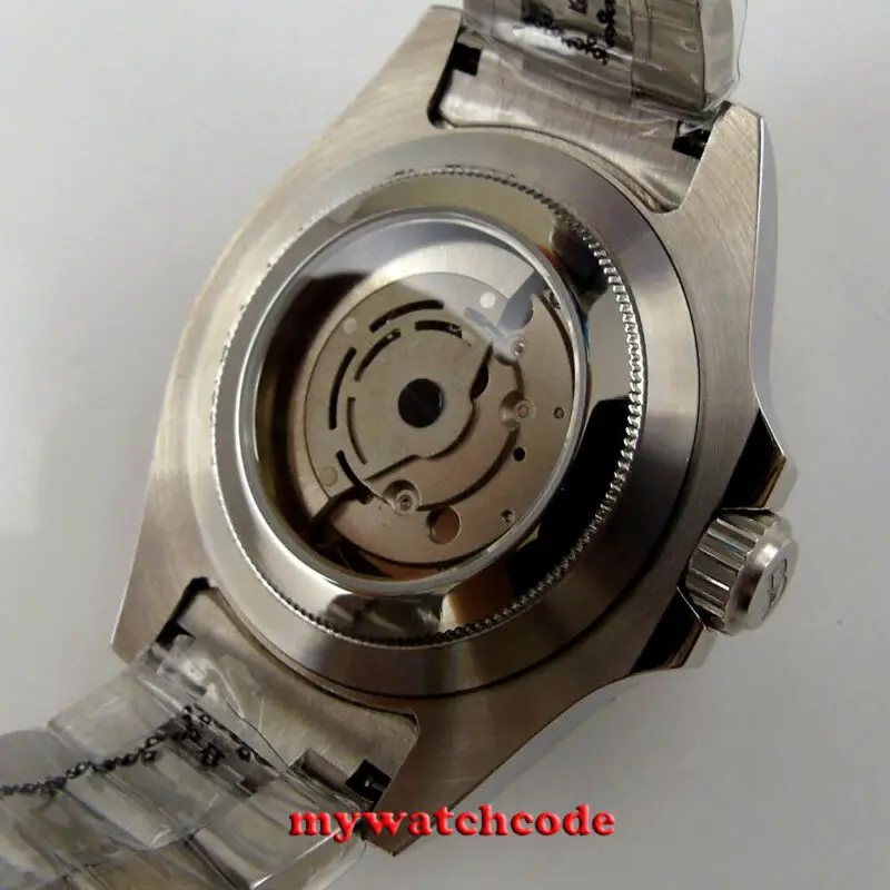 Часы мужские механические с зеленым циферблатом 43 мм | Наручные часы