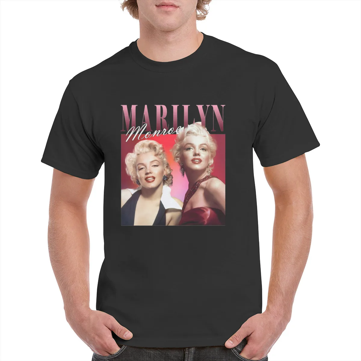 

90'S Sexy Marilyn Monroe 100% Cotton Tops t shirt Unisex Female/Man Retro Trending Popular Graphics T-Shirt