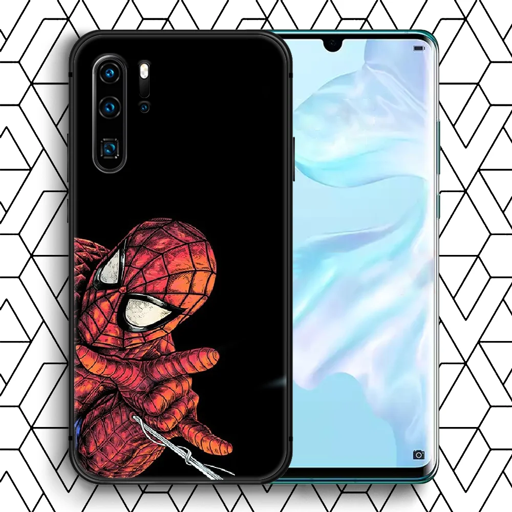 

Spiders Man Super hero Phone Case For Huawei P Mate 10 20 30 40 Lite Pro smart Z 2019 nova 5t black Waterproof Fashion Cover Tpu