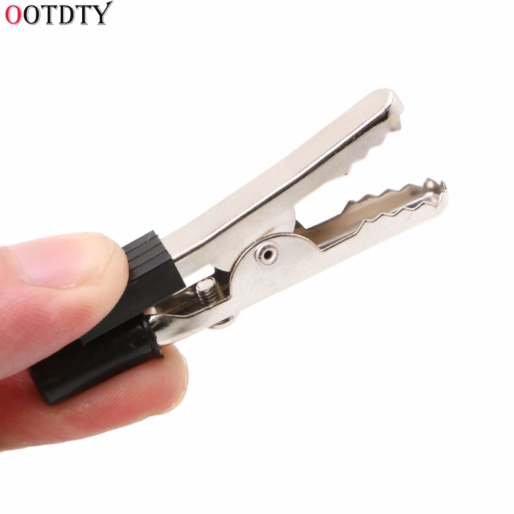 

10Pcs Insulated Crocodile Clips Plastic Handle Cable Lead Testing Alligator Clamps 52mm