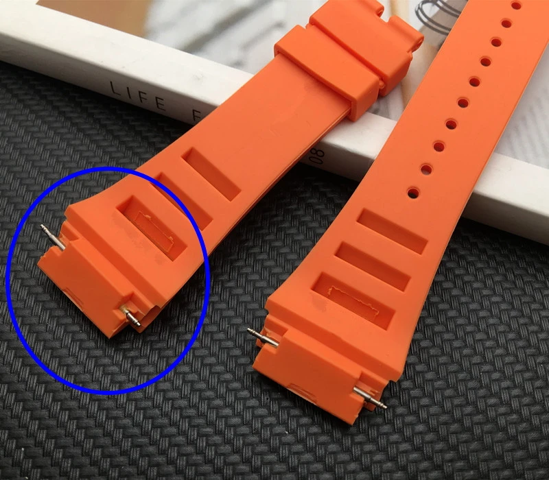 Ремешок для часов мягкий силиконовый импортный брендовый резиновый браслет