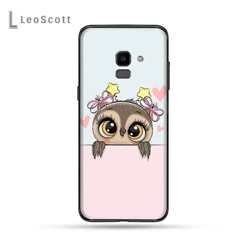 

Cute Owl Hearts Lover Phone Case For Samsung Galaxy J2 J4 J5 J6 J7 J8 2016 2017 2018 Prime Pro plus Neo duo