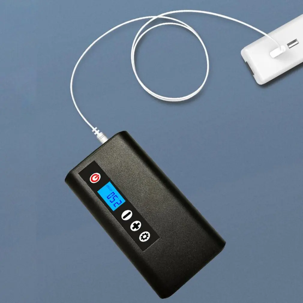 Barato Mini Bomba De Aire Eléctrica Portátil E Inalámbrica, Compresor Digital, Inflador De Aire Para Coche, Motocicleta, Bicicleta, Globo