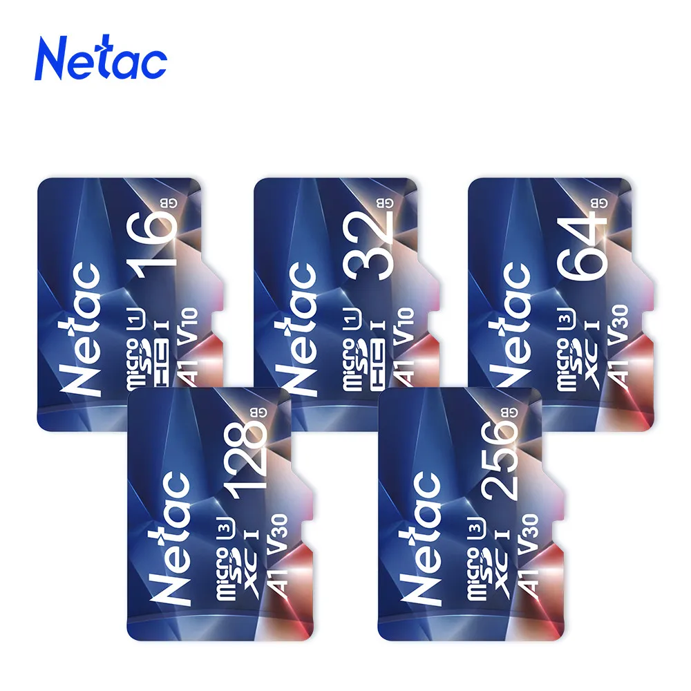 Netac Micro SD карта памяти Class10 TF Card 64 Гб 256 ГБ 512 128 оперативной 32 16 встроенной Макс 100