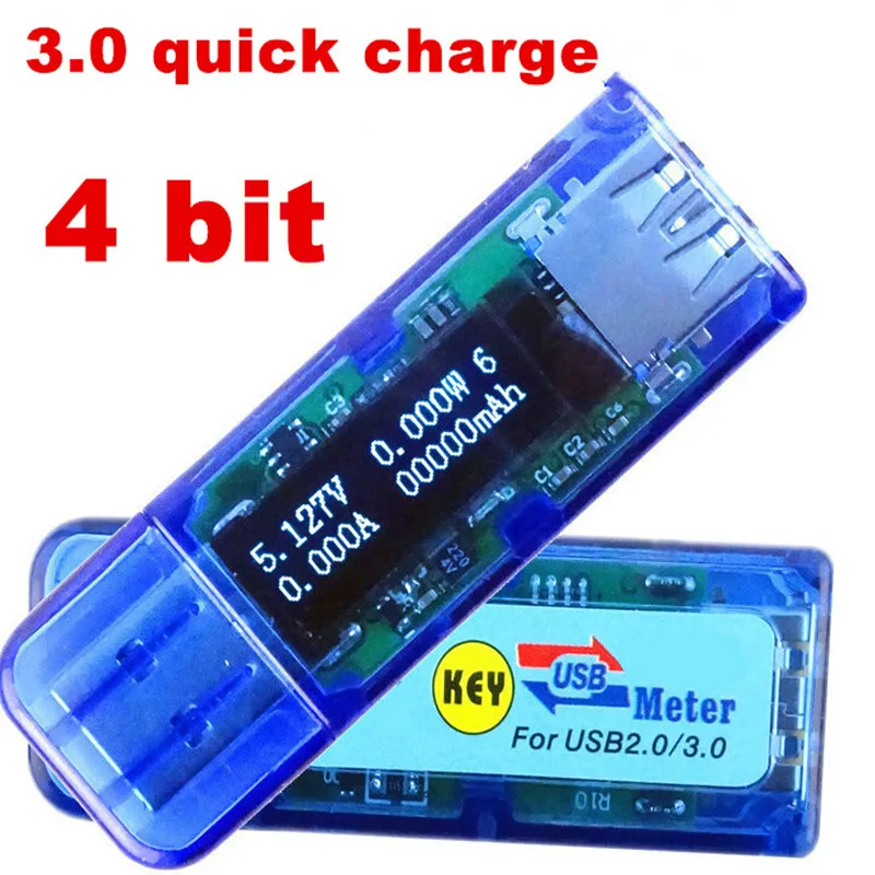 USB 3 0 Белый 4-битный детектор вольтметр тестер напряжения амперметр измеритель