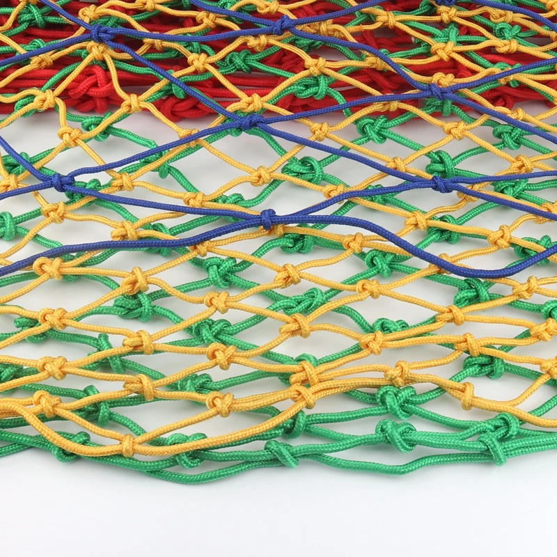size 2*3m (rope diameter 6mm,mesh 10cm) Safety Net colorful(red,yellow,blue and green)