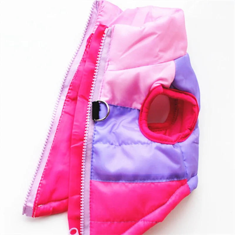 Теплая одежда для собак маленьких ветрозащитная зимняя куртка с подкладкой