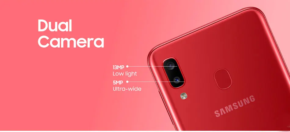 Мобильный телефон samsung Galaxy A20 A205GN/DS, 6,4 дюймов, 3 ГБ ОЗУ, 32 Гб ПЗУ, восьмиядерный смартфон Exynos 7884, Android 9, две sim-карты, 4G