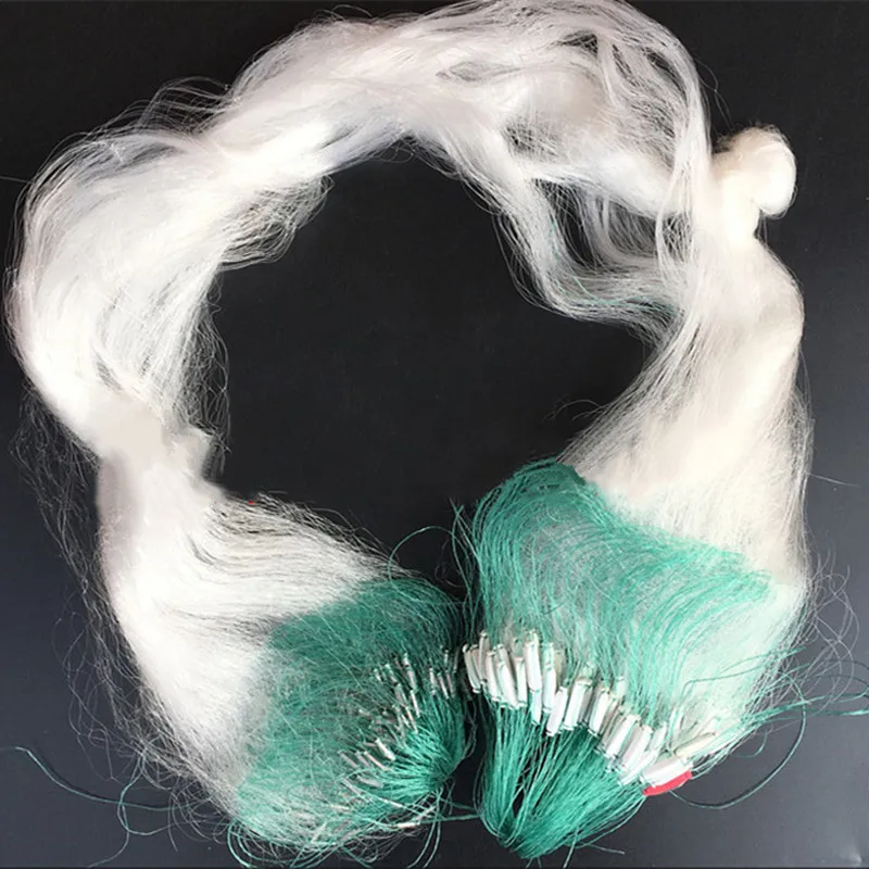 Трехслойная нейлоновая рыболовная сеть длиной 35 м и глубиной 1 Тонущая