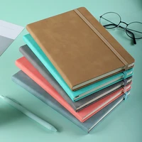 a5 notepad business office pu notebook creative leather strap notebook daily notebook business office daily work notepad