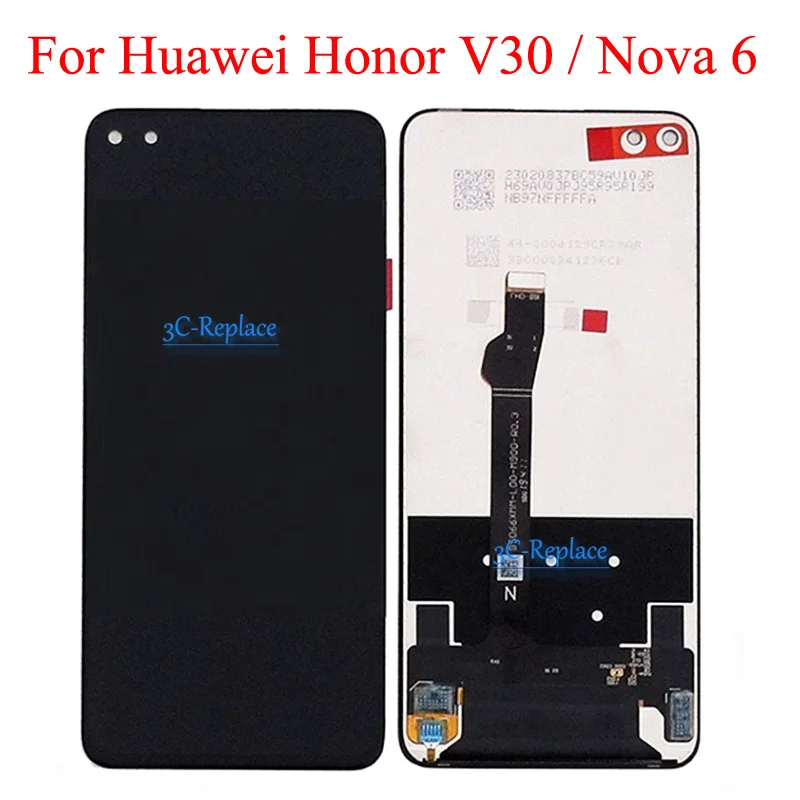 Оригинальный Для Huawei Nova 6 WLZ-AL10 WLZ-TL10 ЖК-дисплей сенсорный экран дигитайзер для