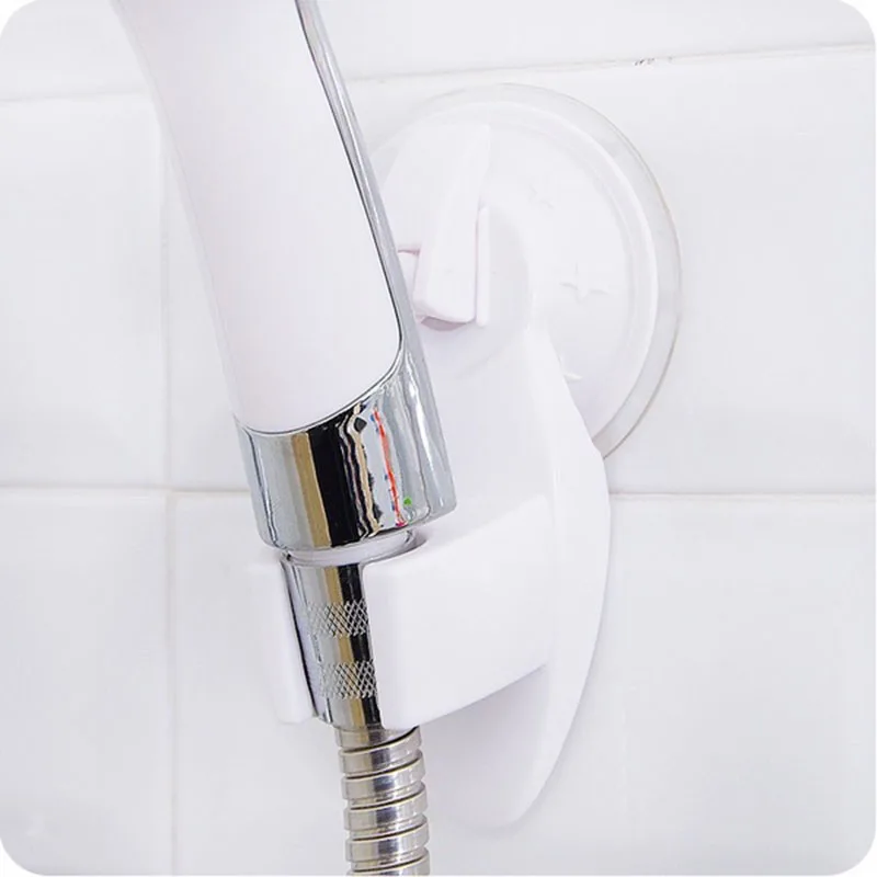 

1PC Punch-Free PP Adjustable Nozzle Base Shower Head Mounting Brackets Strong Sucker Faucet Fixed Holder Bathroom Accessories