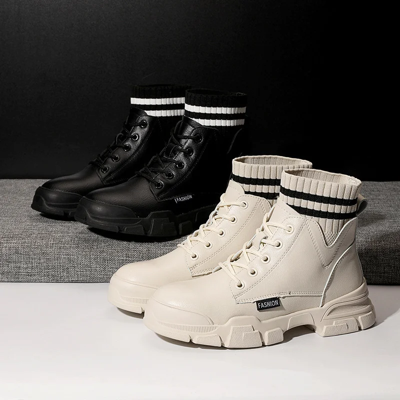 Женские ботинки Martin женские высокие корейские мотоциклетные красивые короткие в