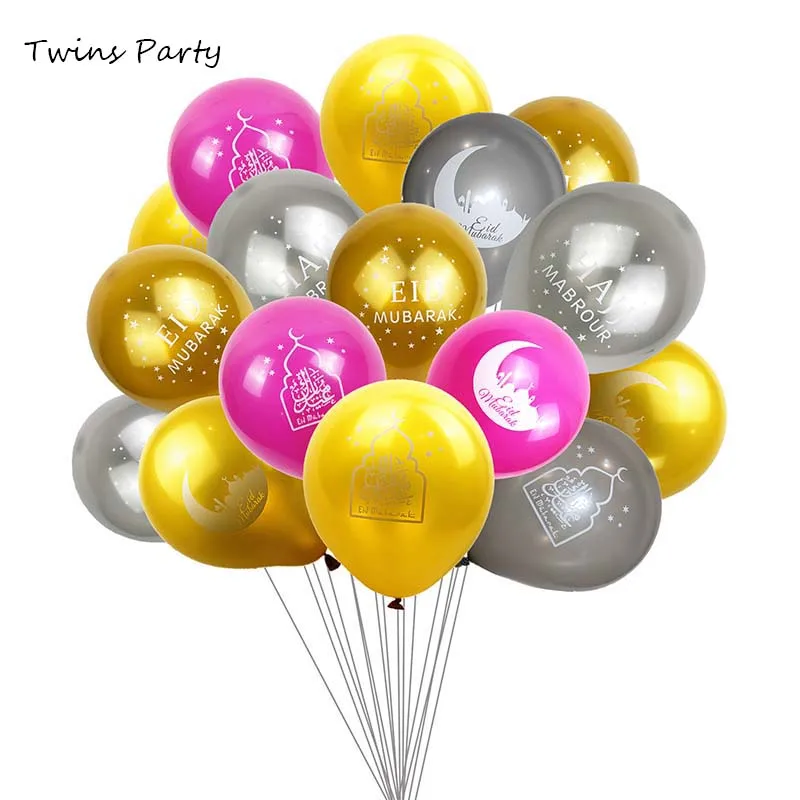 10 шт. мусульманские воздушные шары с надписью Happy Eid|Украшения своими руками для