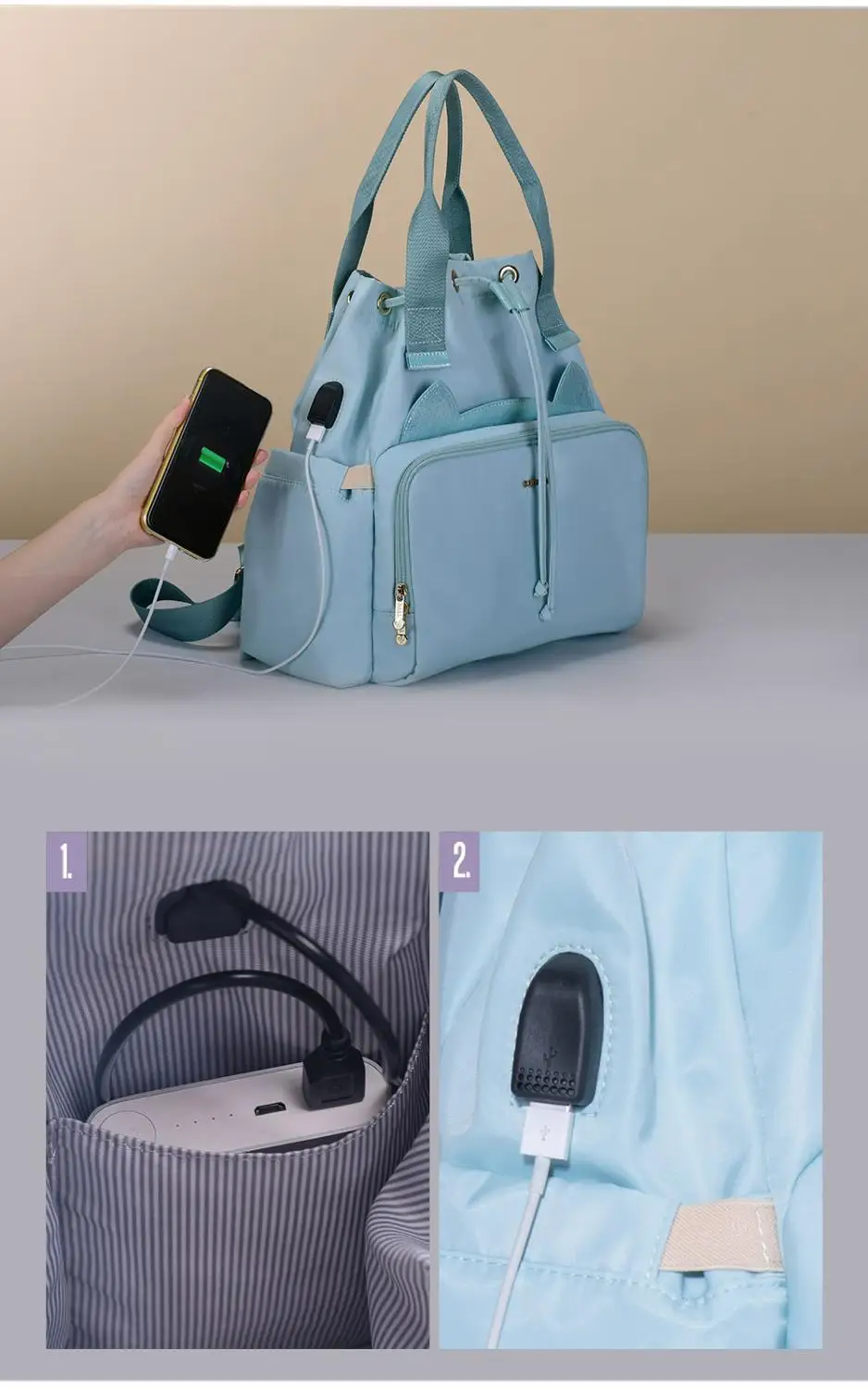 Sunveno модная сумка для подгузников мам ухода за ребенком дорожный рюкзак