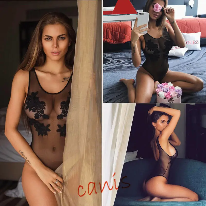 Женское Кружевное боди с цветочной вышивкой черный комбинезон лето 2019 | Женская