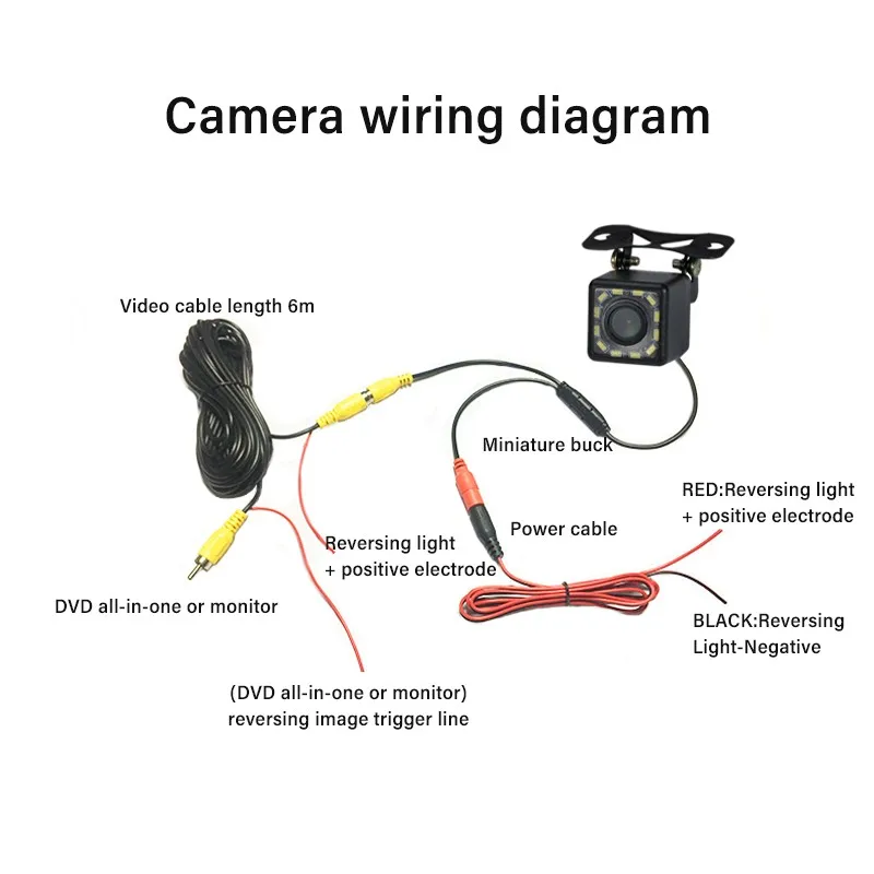Wide Angle HD Car Rearview Camera Rear View Video Vehicle Backup Reverse 12 LED Night Vision Parking | Автомобили и мотоциклы