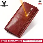 Женский кошелек для телефона HUMERPAUL, длинный клатч из натуральной коровьей кожи, с отделением для монет, 2019