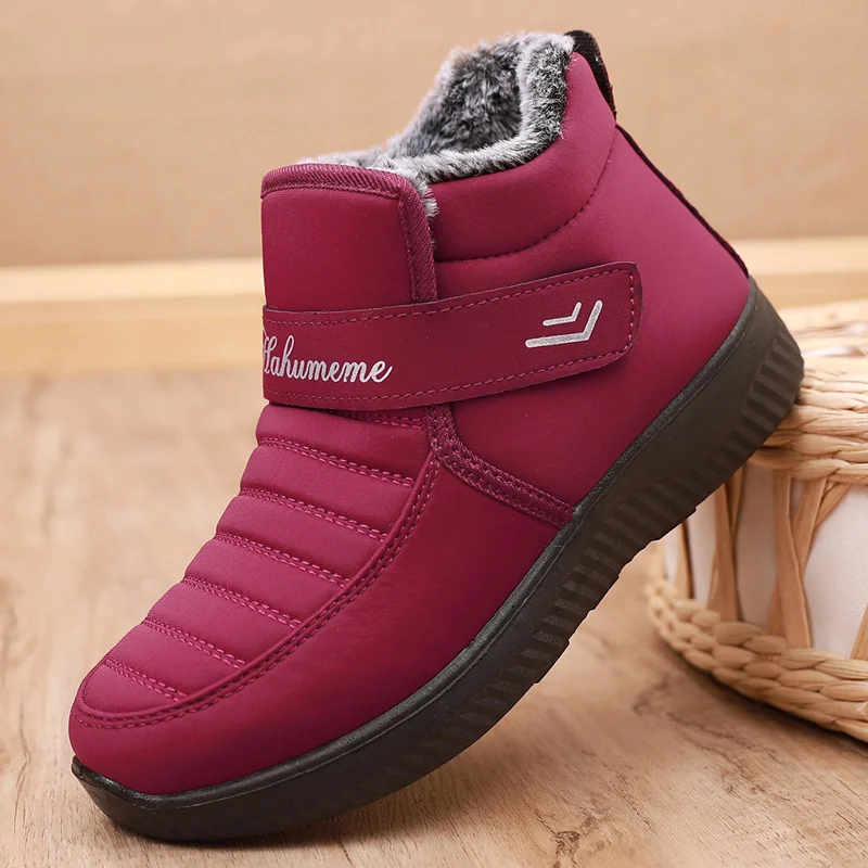 

Зимние Бархатные Теплые ботинки для мам, водонепроницаемые ботинки для катания на лыжах, обувь для пожилых мужчин, зимние ботинки, женские б...