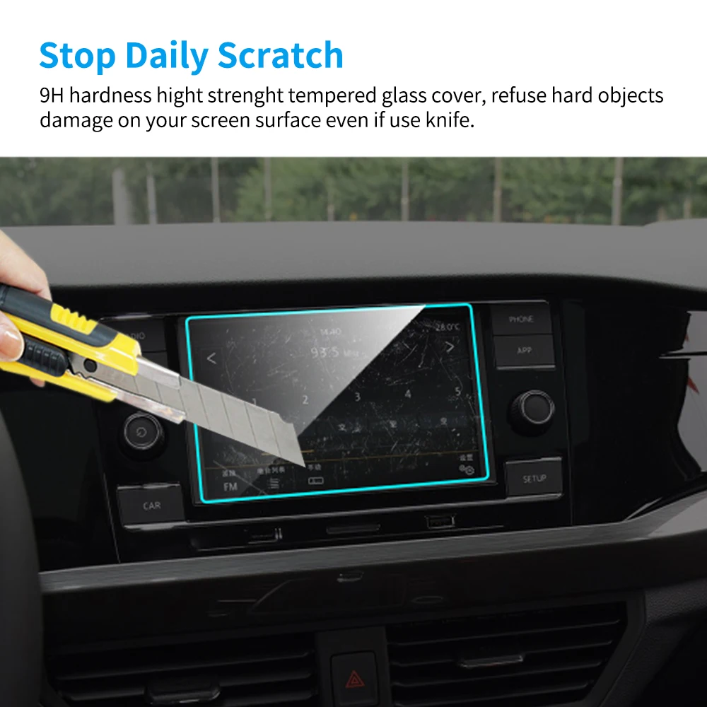 Car GPS Navigation Screen Protector for Volkswagen VW Bora 2016-2020 Auto Interior Tempered Glass Protective Film Accessories |
