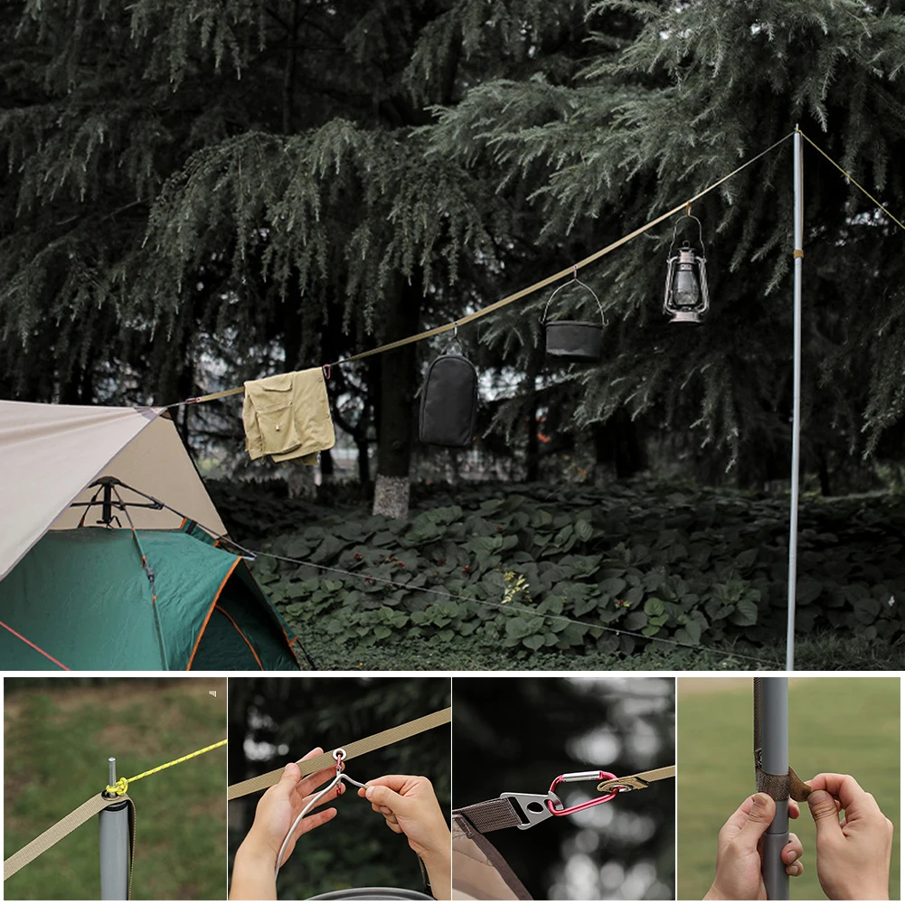 Нейлоновый веревка для палатки многофункциональный удлинитель кемпинга на