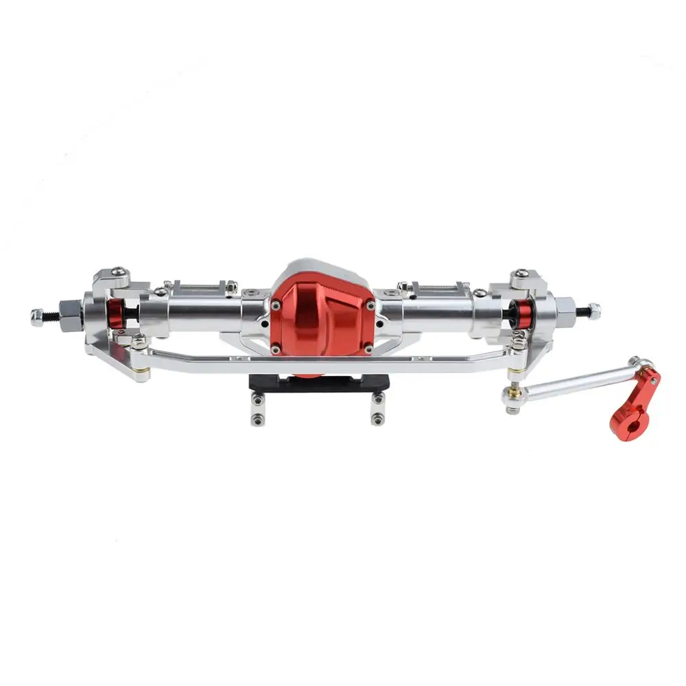 

SOJERC 1/10 Crawler Axle, Aluminum Alloy Front and Rear Axle for Axial SCX10 RC Crawler Car (Titanium)
