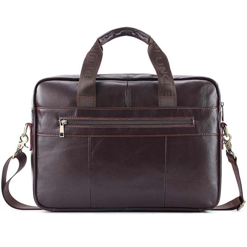 

ASDS-2x PI UNCLE Leather Business Men's Briefcase Shoulder Messenger Bag Casual Laptop Bag Travel Bag