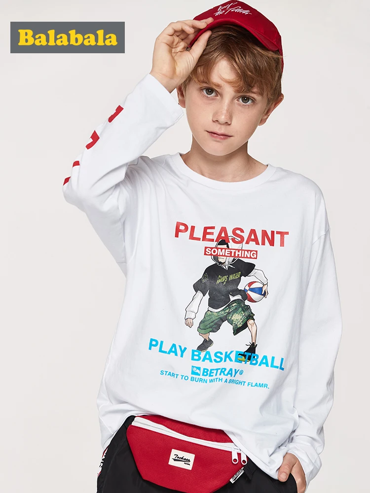 Balabala/рубашки для маленьких мальчиков Новинка 2019 г. Весенняя школьная блуза с