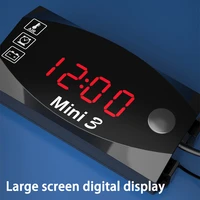 new high quality motorcycle electronic clock thermometer voltmeter three in one waterproof dust proof voltmeter tools