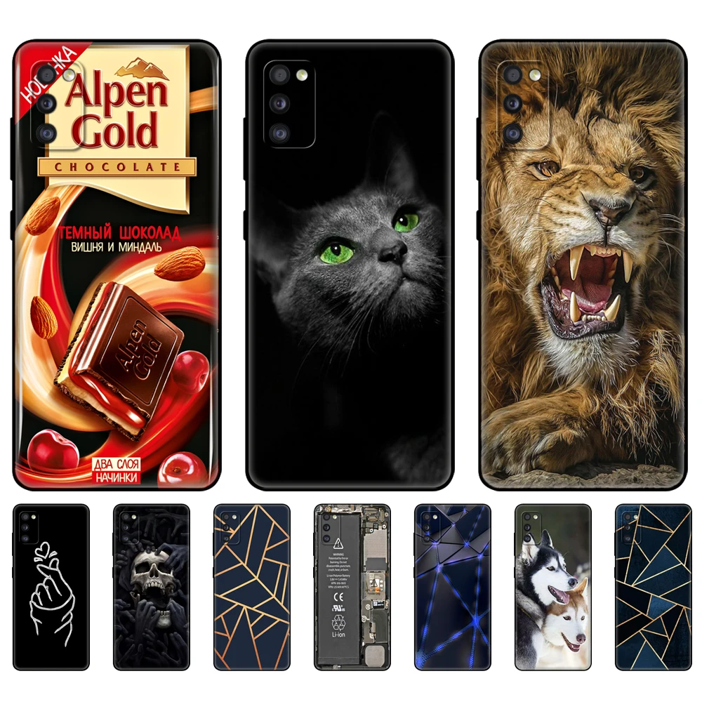 

For Samsung Galaxy A41 Case 6.1" Soft Silicon Phone Cover For Samsung A41 GalaxyA41 A 41 A415 Bumper black tpu case