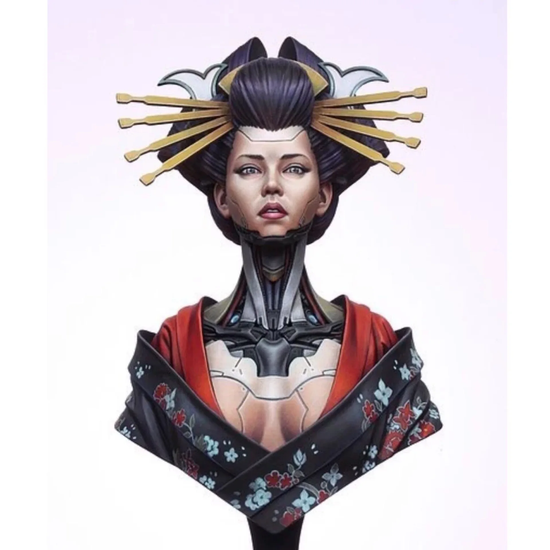 

1/10 Resin Model Bust GK，Female role， Unassembled and unpainted kit
