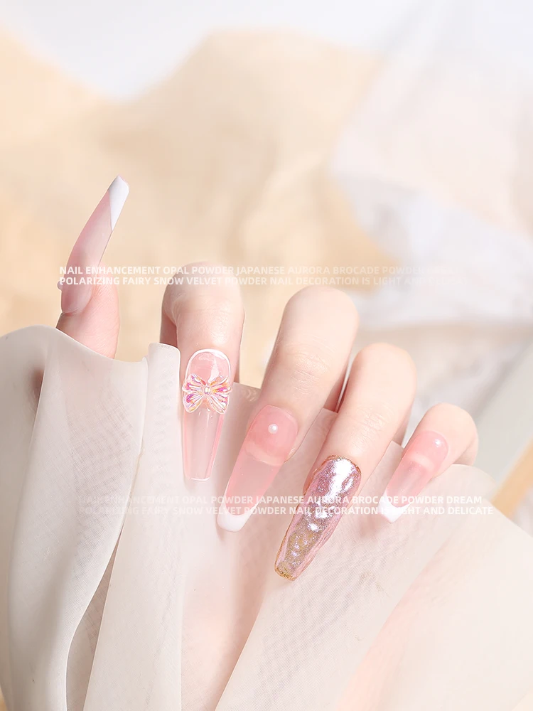 8 цветов блестки Aurora голографическое искусство ногтей нерегулярные лазерные