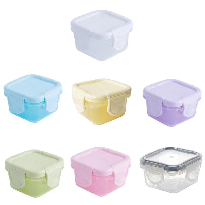 

1PC Mini Split Containers Thickened Sealed Pet Food Container Portable Baby Medicine Accessories Storage Box Freezer Containers