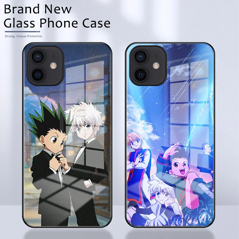 Чехол для телефона Hunter X Hunter Killua Zoldyck Anime для IPhone 14 13 12 11 Pro Max X XS XR 7 8 14 Plus SE TPU из закаленного стекла