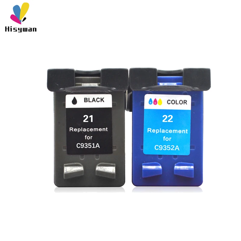 Сменный картридж Hisywan для принтеров HP 21 22 F2180 F2200 F2280 F4180 F300 F380 380 D2300 C9351A