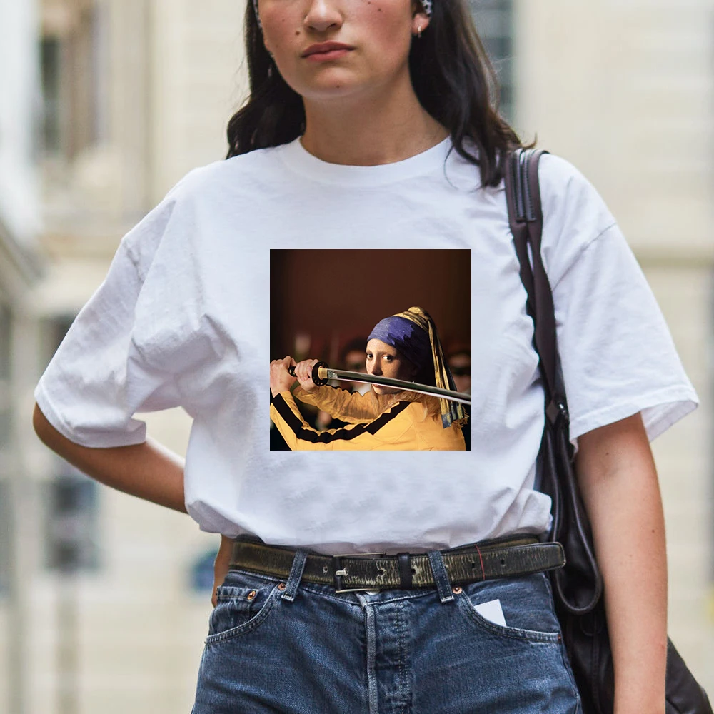 Футболка Tumblr с принтом плохой девочки пикантная белая футболка пленочной