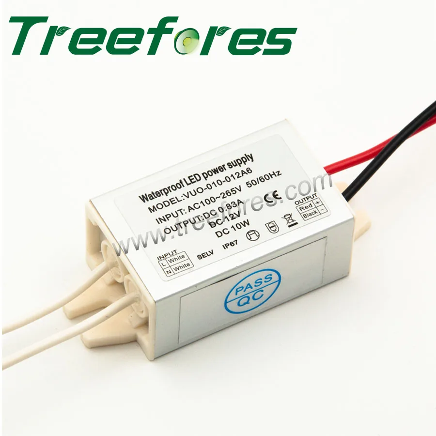 Светодиодный мини-драйвер IP67 10W 12W AC100V-240V к DC 12V 24V CE трансформатор мощности | Лампы