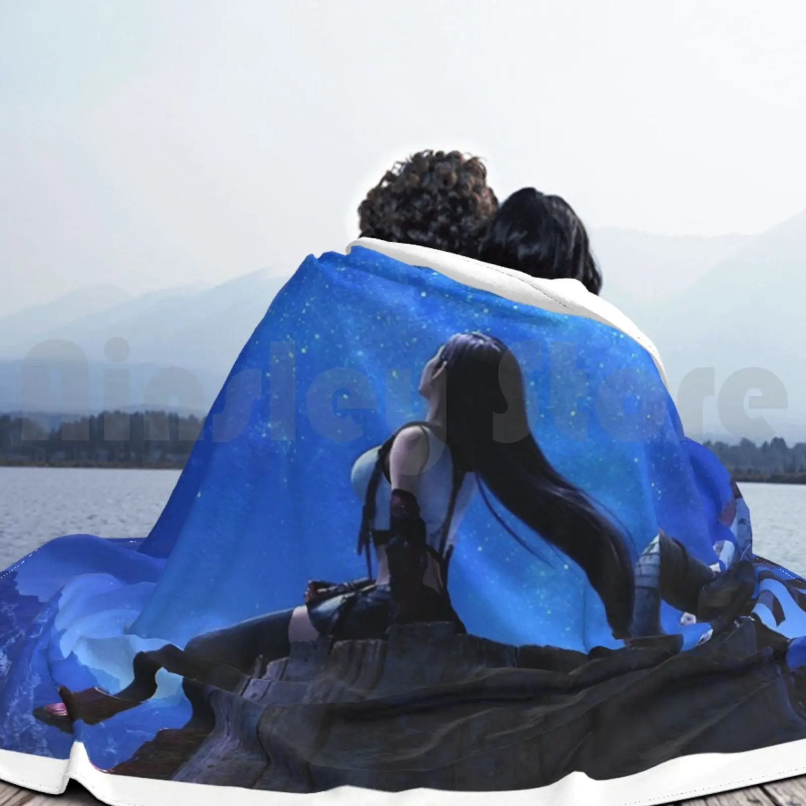 Фоновое одеяло Ffvii Tifa супермягкая теплая искусственная тонкая Ff7 финальная