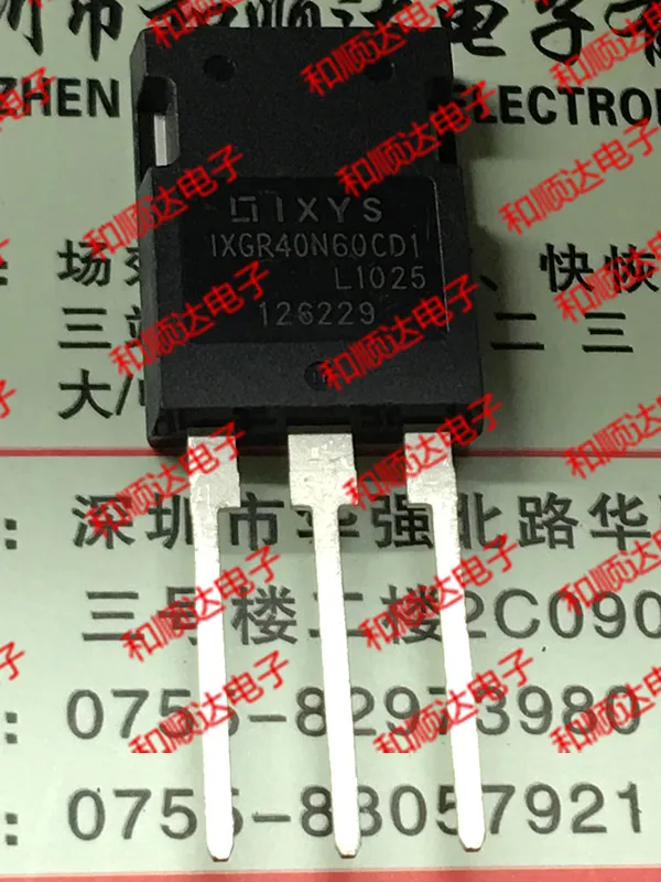 

10 шт./лот IXGR40N60CD1 совершенно новый запас TO-247 600V 75A