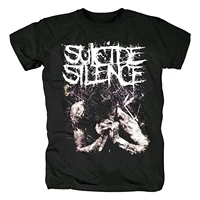 mens tshirt short sleeve shirt suicide silence rock tee women hiphop shirts10