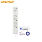 Сетевой фильтр Digma DiPlug Strip 40 дистанционное вклвыкл приборов