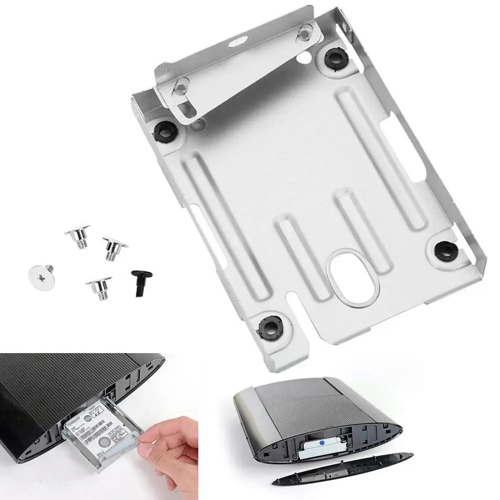 

Metal Hard Disk Drive HDD Mounting Bracket Holder Screws Kit for Sony PS3 Slim